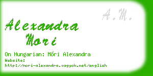 alexandra mori business card